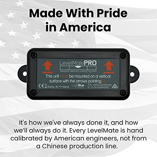 LogicBlue Technology LevelMatePRO Wireless Vehicle RV Leveling System - Patented Quick and Easy Smartphone Leveling Tool â Travel Trailer Accessories for RV Camping