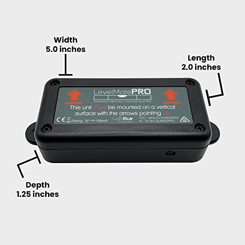 LogicBlue Technology LevelMatePRO Wireless Vehicle RV Leveling System - Patented Quick and Easy Smartphone Leveling Tool â Travel Trailer Accessories for RV Camping