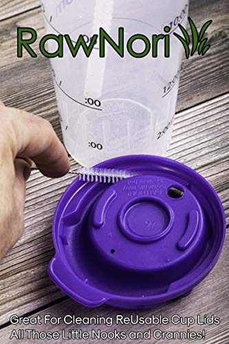 2 Drinking Straw Cleaning Brush LONG - Bristle Cleaner for Stainless Steel Drink Straws Heavy Duty Brushes For Washing Glass Silicone Metal Straws Tea Pot Spout Mini Micro Bottle