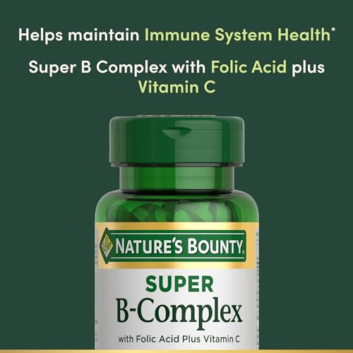 Natureâs Bounty Super B Complex with Vitamin C & Folic Acid, Immune & Energy Support, 150 tablets