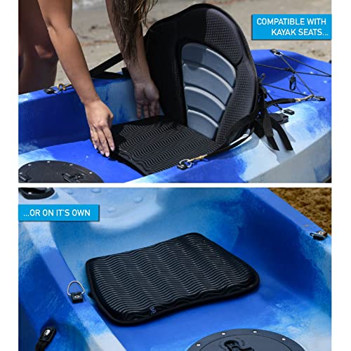 Anti Slip Kayak Seat Cushion Ideal Waterproof Seat Pad for Sit in Kayak, Inflatable Kayak, Canoe and Boat. Comfort Kayak Accessories for Fishing Kayak, Ocean Kayak, Pedal Kayak and More