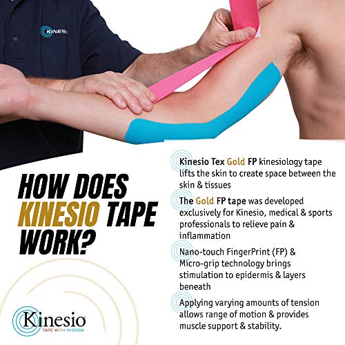 Kinesio Taping - Elastic Therapeutic Athletic Tape Tex Gold FP - Beigeâ 2 in. x 13 ft - 2 Pack