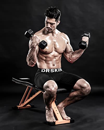 DRSKIN Men's 3 Pack Compression Shorts Sports Running Cool Dry Tights Pants Leggings Active Baselayer Underwear (Line BB301 3P, M)