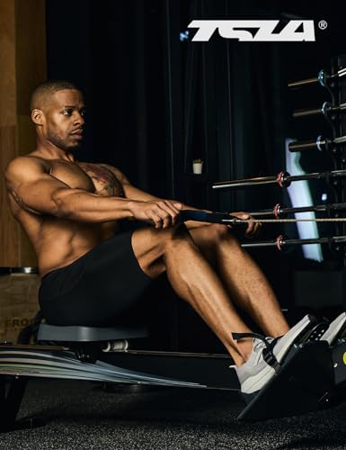 TSLA Men's Athletic Compression Shorts, Sports Performance Active Cool Dry Running Tights, Pocket 3pack Black/Black/Black, Medium