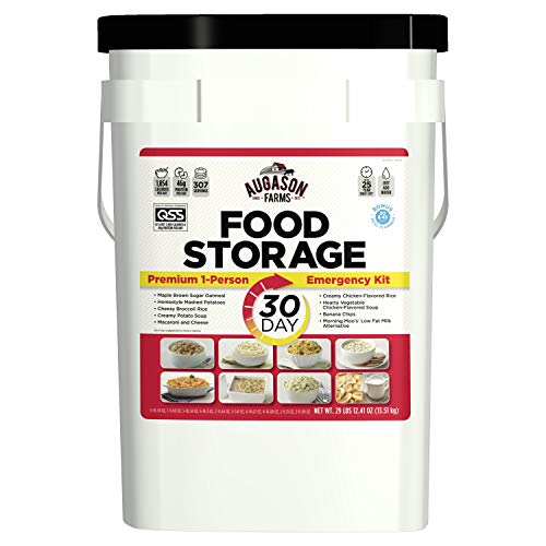 Augason Farms 30-Day 1-Person Emergency Food Supply â QSS Certified , White