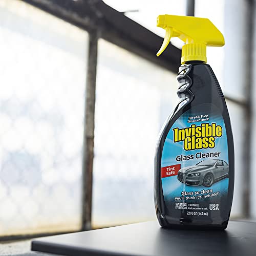 Invisible Glass 92164-2PK 22-Ounce Premium Glass Cleaner and Window Spray for Auto and Home Streak-Free Shine on Windows, Windshields, and Mirrors Residue and Ammonia Free and Tint Safe, Pack of 2
