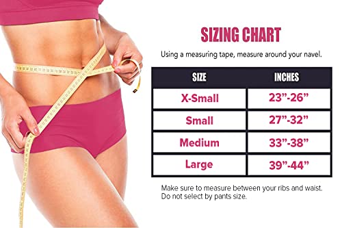 Women Weight Lifting Belt - High Performance Neoprene Back Support - Light Weight & Heavy Duty Core Support For WeightLifting, CrossFit and Fitness (Black/Pink, Small)