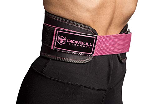 Women Weight Lifting Belt - High Performance Neoprene Back Support - Light Weight & Heavy Duty Core Support For WeightLifting, CrossFit and Fitness (Black/Pink, Small)