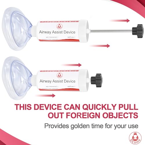 Child & Adult Removal Device for Removing Blocked Objects by DCome, Effective and Portable Device for Child & Adults, Equipped Four Different Size Masks, Easy to Carry, Safe & Strong, Not Fragile