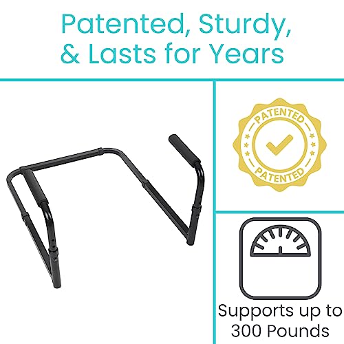 Vive Stand Assist - Mobility Standing Aid Rail for Couch, Chair - Assistance Handle for Patients, Elderly, Seniors and Disabled - Safety Grab Bar for Sitting, Sofa, Home - Adjustable, Portable Device