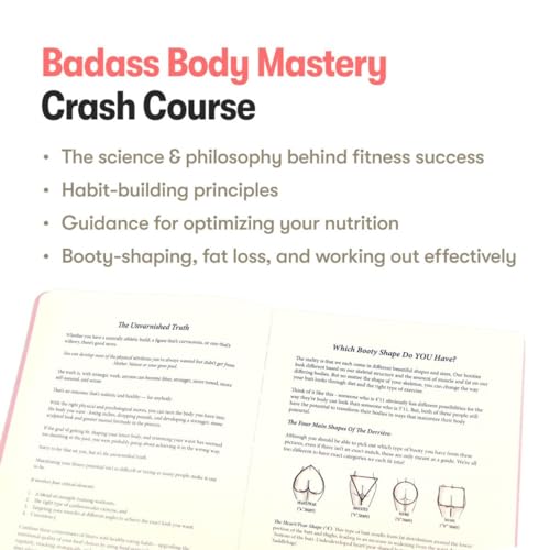 Badass Body Goals: Booty Shaping, Resistance Training, Workout Log Book! Fitness Journal for Women. 10-Week Circuit & Resistance Training Program. Workout Journal for Women by Jen Cohen & Habit Nest.
