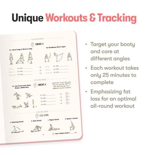 Badass Body Goals: Booty Shaping, Resistance Training, Workout Log Book! Fitness Journal for Women. 10-Week Circuit & Resistance Training Program. Workout Journal for Women by Jen Cohen & Habit Nest.