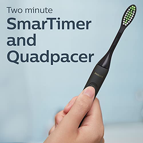 Philips One by Sonicare Rechargeable Toothbrush, Shadow Black, HY1200/06