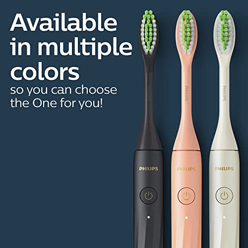 Philips One by Sonicare Rechargeable Toothbrush, Shadow Black, HY1200/06