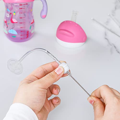 Hiware Drinking Straw Cleaner Brush Kit - (3-Size) 9-Piece Extra Long Pipe Cleaners, Straw Cleaning Brush for Tumbler, Sippy Cup, Bottle and Tube
