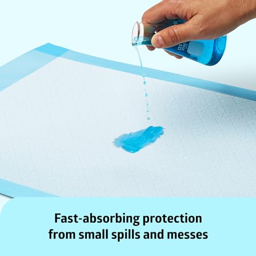 Medline Quilted Basic Disposable Blue Underpad, 23 x 36 for incontinence, Furniture Protection or Pet Pads (Pack of 150)