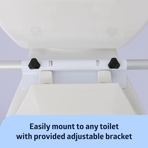 Medline Toilet Safety Rails, Safety Frame for Toilet with Easy Installation, Height Adjustable Legs, Bathroom Safety