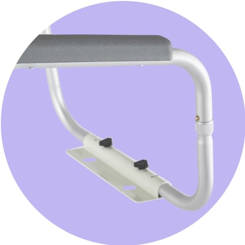 Medline Toilet Safety Rails, Safety Frame for Toilet with Easy Installation, Height Adjustable Legs, Bathroom Safety