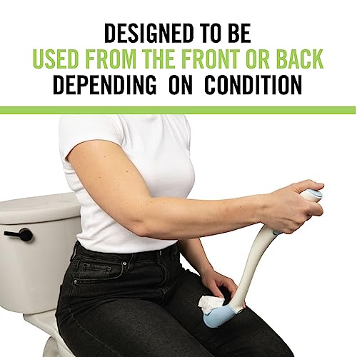 Juvo Toilet Aid - 18â Long Reach Personal Wiping Aid with Hygienic Cover - Easy Use Comfort Self Wiper for Toileting (SATA01)