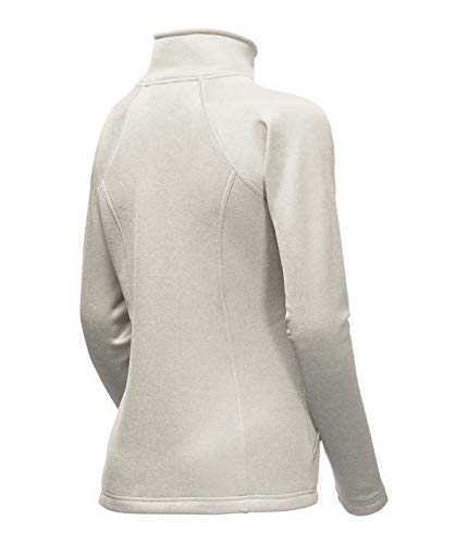 The North Face Women's Agave Full Zip Jacket,Moonlight Ivory Heather, XL