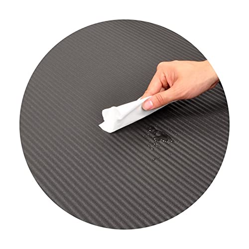 BalanceFrom GoCloud All-Purpose 1-Inch Extra Thick High Density Anti-Tear Exercise Yoga Mat with Carrying Strap (Black), 71" Long 24" Wide