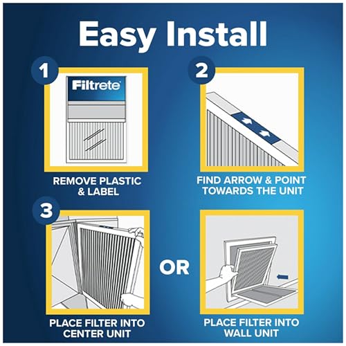 Filtrete 20x25x1, AC Furnace Air Filter, MPR 1000, Micro Allergen Defense, 2-Pack (exact dimensions 19.688 x 24.688 x 0.84)