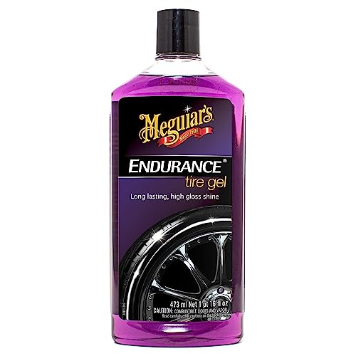 Meguiar's Endurance Tire Gel, Tire Dressing Protects and Shines Car Tires - 16 Oz Bottle