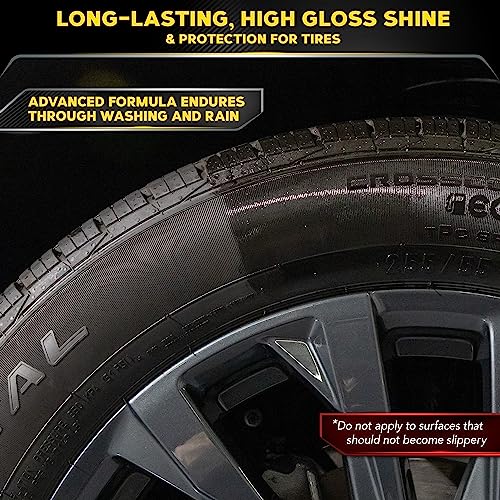 Meguiar's Endurance Tire Gel, Tire Dressing Protects and Shines Car Tires - 16 Oz Bottle