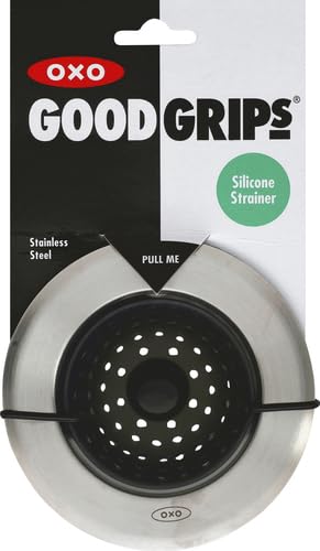 OXO Good Grips Silicone Sink Strainer, Black