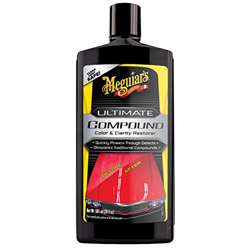 Meguiarâs Ultimate Compound, Car Compound Restores Car Paint and Car Shine â 1 Pint 4 Fl Oz Bottle