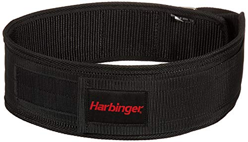 Harbinger 360890 4-Inch Nylon Weightlifting Belt, Medium,Black