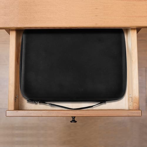 COMECASE Hard Battery Organizer Storage Box, Carrying Case Bag Holder - Holds 148 Batteries AA AAA C D 9V - with Battery Tester BT-168 (Batteries are Not Included)