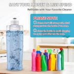 MEXERRIS Microfiber Spray Mop for Floor Cleaning Wet Dry, 360 Degree Spin Microfiber Dust Kitchen Mop with 410ML Refillable Bottle Include 3 Microfiber Reusable Pads and 1 Scrubber