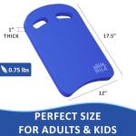 VIAHART Swimming Kickboard | One Size Fits All | A Great Training Aid for Children and Adults (Navy, Pack of 1)