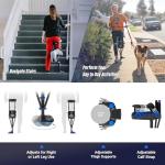 iWALK3.0 Hands Free Crutch - Pain Free Knee Crutch - Alternative to Crutches