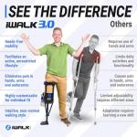 iWALK3.0 Hands Free Crutch - Pain Free Knee Crutch - Alternative to Crutches