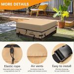 Himal Square Hot Tub Cover - Heavy Duty 600D Polyester Waterproof,UV Protection SPA Cover for Hot Tub,85 x 85 inch