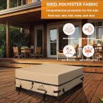 Himal Square Hot Tub Cover - Heavy Duty 600D Polyester Waterproof,UV Protection SPA Cover for Hot Tub,85 x 85 inch