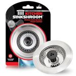 Kitchen SinkShroom Revolutionary Clog-Free Stainless Steel Sink Strainer, Chrome gray