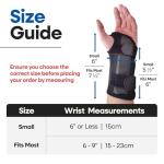 Carpal Tunnel Wrist Brace Night Support - Wrist Splint Arm Stabilizer & Hand Brace for Carpal Tunnel Syndrome Pain Relief with Compression Sleeve for Forearm or Wrist Tendonitis Pain Treatment (Right)