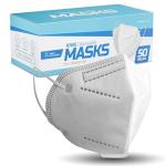 Lyka Distribution KN95 Face Masks - 50 Pack - 5 Layer Protection Breathable KN95 Face Mask - Filtration>95% with Comfortable Elastic Ear Loop | Non-Woven Polypropylene Fabric