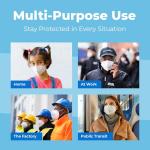 Lyka Distribution KN95 Face Masks - 50 Pack - 5 Layer Protection Breathable KN95 Face Mask - Filtration>95% with Comfortable Elastic Ear Loop | Non-Woven Polypropylene Fabric