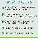 Wash Safe Industries WS-SC-1G Clear Spray and Clean Composite Deck Cleaner, 1 gal Bottle