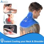 Atsuwell Ice Pack for Neck and Shoulders Pain Relief Cold Compress Therapy Shoulder Ice Packs for Injuries Reusable Gel, Large Upper Back Cold Pack Wrap for Swelling, Bruises, Sprain, Surgery