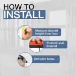 StoreYourBoard BLAT Chair Double Storage Rack, Wall Mount Hooks, Holds 200 lbs, Folding, Patio, Camping, and Beach Chairs