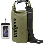 Unigear Dry Bag Waterproof, Floating and Lightweight Bags for Kayaking, Boating, Fishing, Swimming and Camping with Waterproof Phone Case