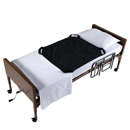 Patient Aid Positioning Sheet with Handles (PA450) for Moving and Turning Patients in Bed, with 3-Layer Nylon Fabric for Comfort and Protection, 4 Ergonomic Straps for Fast and Safe Repositioning