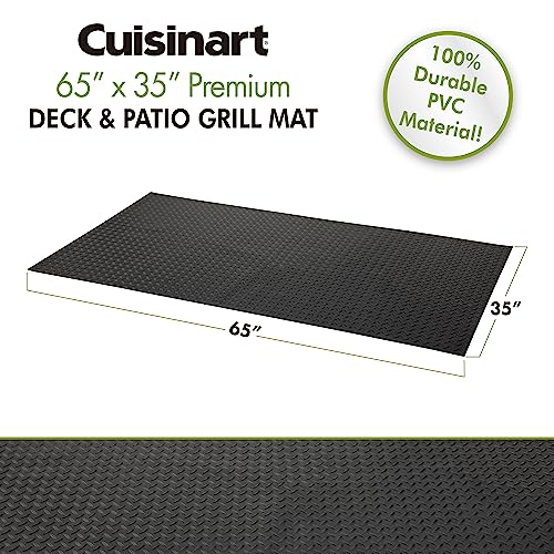 Cuisinart CGMT-300, 65â x 36, 65" x 36", Premium Deck and Patio Grill Mat, 65" x 35"