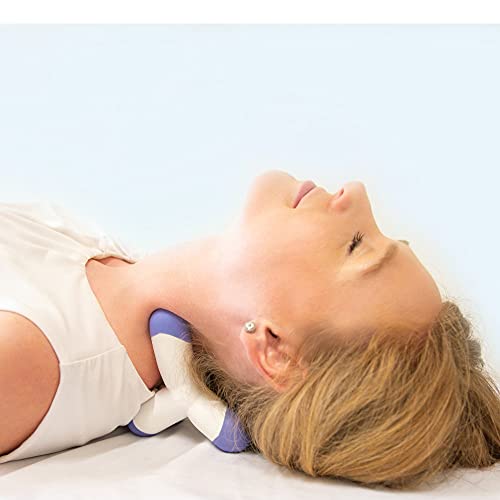 Amazing Neck Massager and Cervical Traction Device, Fast Pain Relief, Melts Away Muscle Knots, Trigger Point, Pain, Tension, Stretcher, Deep Tissue Massage, Home Use