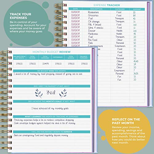 Clever Fox Budget Planner & Monthly Bill Organizer with Pockets. Expense Tracker Notebook, Budgeting Journal and Financial Planner Budget Book to Control Your Money. Large Size (8" x 9.5") â Lavender